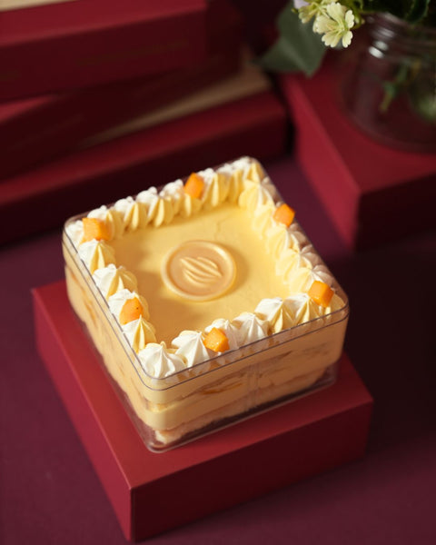 Grandma's Mango Custard Cake