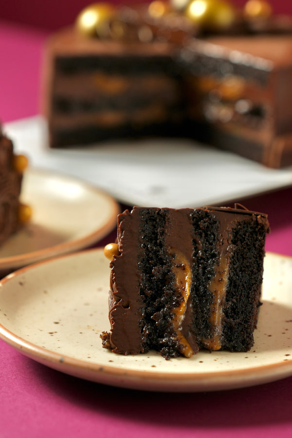 Belgian Chocolate & Caramel Cake