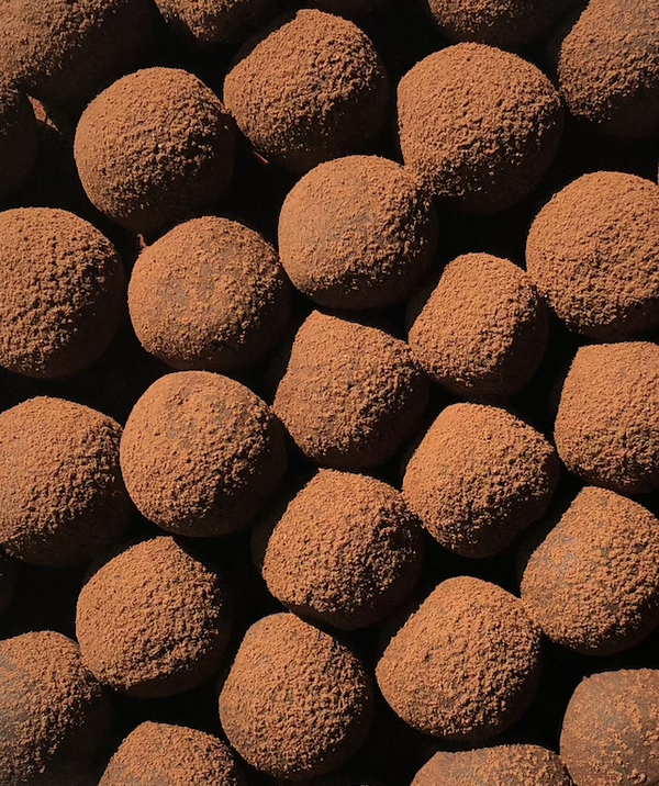 Belgian dark shop chocolate truffles